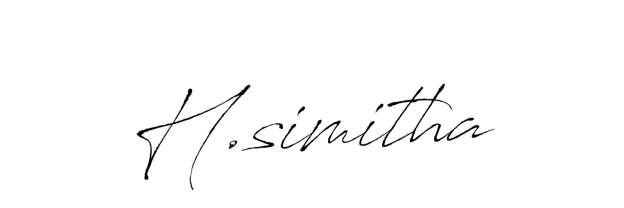 It looks lik you need a new signature style for name H.simitha. Design unique handwritten (Antro_Vectra) signature with our free signature maker in just a few clicks. H.simitha signature style 6 images and pictures png