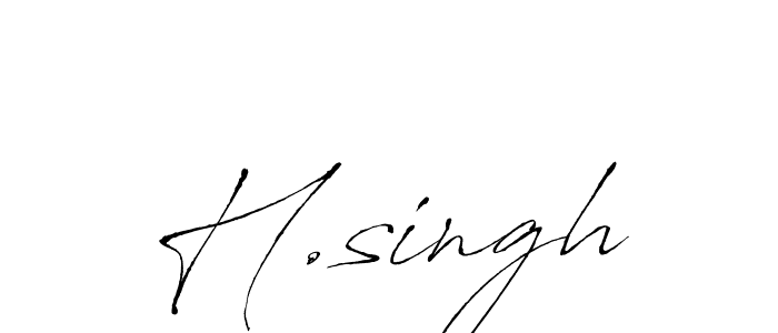 Best and Professional Signature Style for H.singh. Antro_Vectra Best Signature Style Collection. H.singh signature style 6 images and pictures png