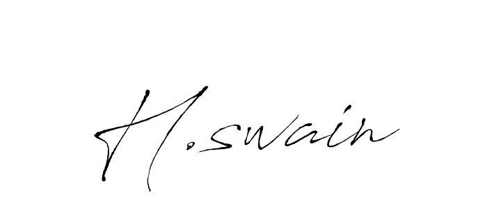 Use a signature maker to create a handwritten signature online. With this signature software, you can design (Antro_Vectra) your own signature for name H.swain. H.swain signature style 6 images and pictures png