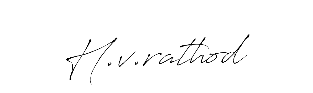 Also You can easily find your signature by using the search form. We will create H.v.rathod name handwritten signature images for you free of cost using Antro_Vectra sign style. H.v.rathod signature style 6 images and pictures png