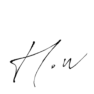 Use a signature maker to create a handwritten signature online. With this signature software, you can design (Antro_Vectra) your own signature for name H.w. H.w signature style 6 images and pictures png