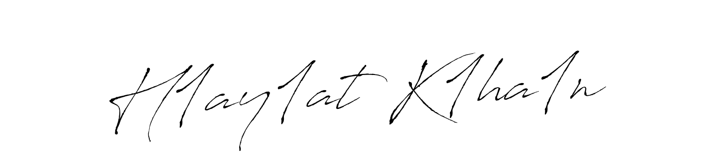 Design your own signature with our free online signature maker. With this signature software, you can create a handwritten (Antro_Vectra) signature for name H1ay1at K1ha1n. H1ay1at K1ha1n signature style 6 images and pictures png