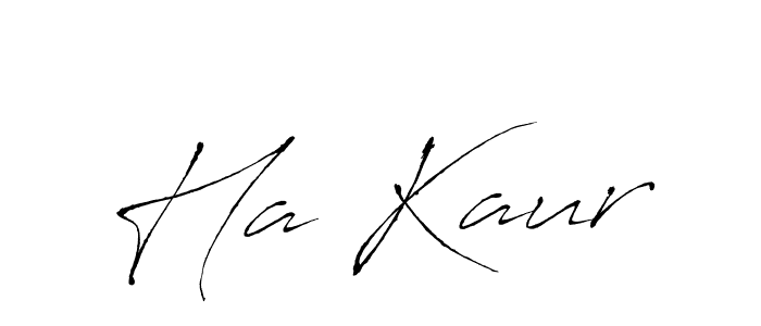 Create a beautiful signature design for name Ha Kaur. With this signature (Antro_Vectra) fonts, you can make a handwritten signature for free. Ha Kaur signature style 6 images and pictures png