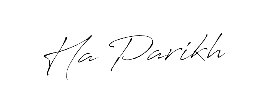 Ha Parikh stylish signature style. Best Handwritten Sign (Antro_Vectra) for my name. Handwritten Signature Collection Ideas for my name Ha Parikh. Ha Parikh signature style 6 images and pictures png