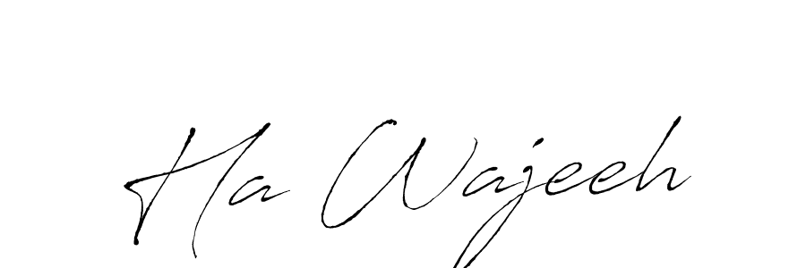 This is the best signature style for the Ha Wajeeh name. Also you like these signature font (Antro_Vectra). Mix name signature. Ha Wajeeh signature style 6 images and pictures png