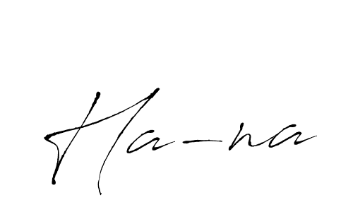 Create a beautiful signature design for name Ha-na. With this signature (Antro_Vectra) fonts, you can make a handwritten signature for free. Ha-na signature style 6 images and pictures png