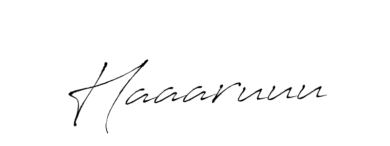 Design your own signature with our free online signature maker. With this signature software, you can create a handwritten (Antro_Vectra) signature for name Haaaruuu. Haaaruuu signature style 6 images and pictures png
