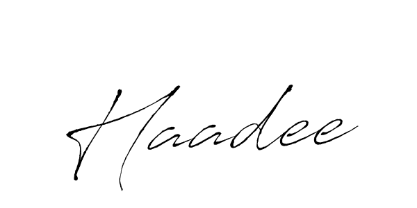 How to make Haadee signature? Antro_Vectra is a professional autograph style. Create handwritten signature for Haadee name. Haadee signature style 6 images and pictures png