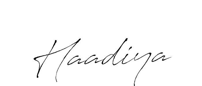 Design your own signature with our free online signature maker. With this signature software, you can create a handwritten (Antro_Vectra) signature for name Haadiya. Haadiya signature style 6 images and pictures png