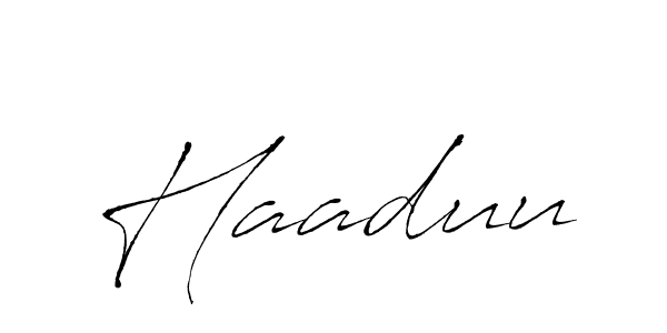 Use a signature maker to create a handwritten signature online. With this signature software, you can design (Antro_Vectra) your own signature for name Haaduu. Haaduu signature style 6 images and pictures png