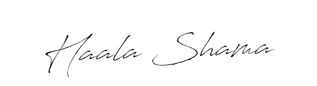 How to make Haala Shama signature? Antro_Vectra is a professional autograph style. Create handwritten signature for Haala Shama name. Haala Shama signature style 6 images and pictures png