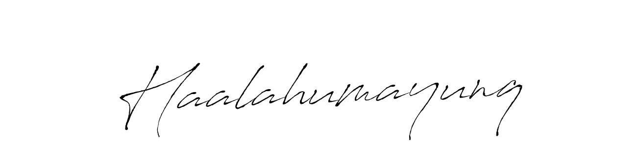 Antro_Vectra is a professional signature style that is perfect for those who want to add a touch of class to their signature. It is also a great choice for those who want to make their signature more unique. Get Haalahumayunq name to fancy signature for free. Haalahumayunq signature style 6 images and pictures png