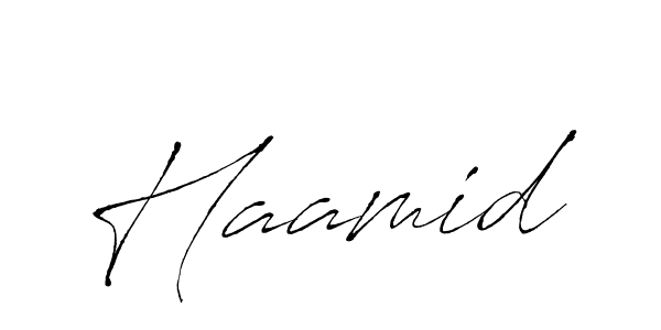 Create a beautiful signature design for name Haamid. With this signature (Antro_Vectra) fonts, you can make a handwritten signature for free. Haamid signature style 6 images and pictures png