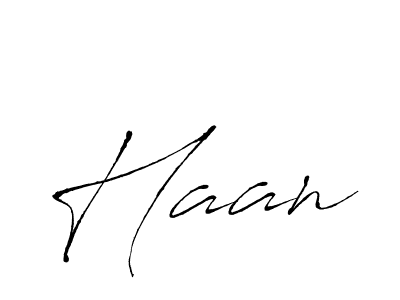 Design your own signature with our free online signature maker. With this signature software, you can create a handwritten (Antro_Vectra) signature for name Haan. Haan signature style 6 images and pictures png