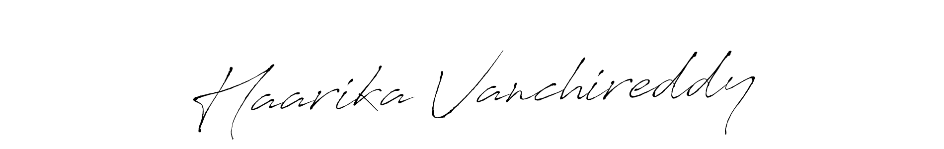 Also we have Haarika Vanchireddy name is the best signature style. Create professional handwritten signature collection using Antro_Vectra autograph style. Haarika Vanchireddy signature style 6 images and pictures png