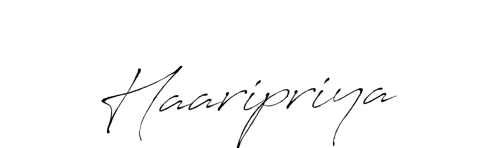How to make Haaripriya signature? Antro_Vectra is a professional autograph style. Create handwritten signature for Haaripriya name. Haaripriya signature style 6 images and pictures png