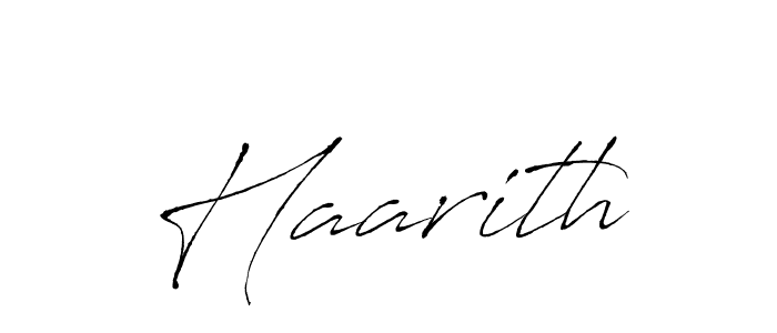 Make a beautiful signature design for name Haarith. With this signature (Antro_Vectra) style, you can create a handwritten signature for free. Haarith signature style 6 images and pictures png