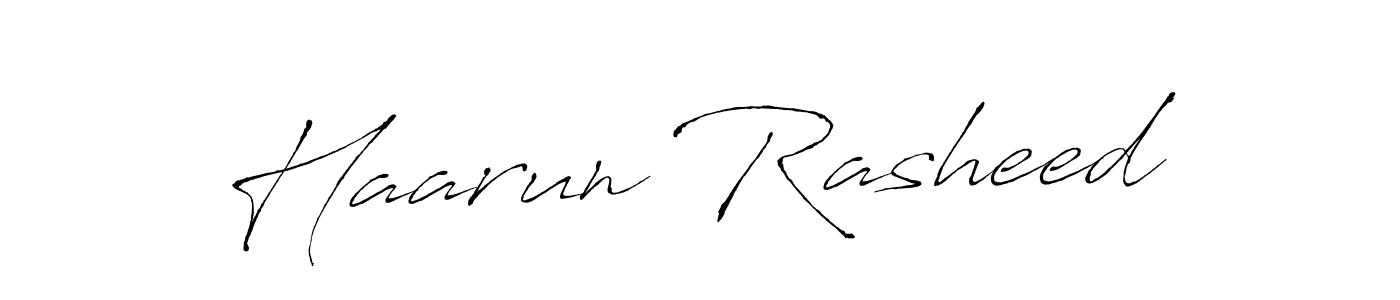 Create a beautiful signature design for name Haarun Rasheed. With this signature (Antro_Vectra) fonts, you can make a handwritten signature for free. Haarun Rasheed signature style 6 images and pictures png