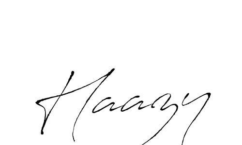 Use a signature maker to create a handwritten signature online. With this signature software, you can design (Antro_Vectra) your own signature for name Haazy. Haazy signature style 6 images and pictures png