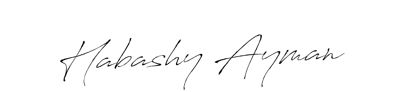 The best way (Antro_Vectra) to make a short signature is to pick only two or three words in your name. The name Habashy Ayman include a total of six letters. For converting this name. Habashy Ayman signature style 6 images and pictures png