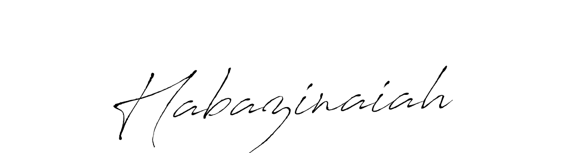 How to make Habazinaiah name signature. Use Antro_Vectra style for creating short signs online. This is the latest handwritten sign. Habazinaiah signature style 6 images and pictures png
