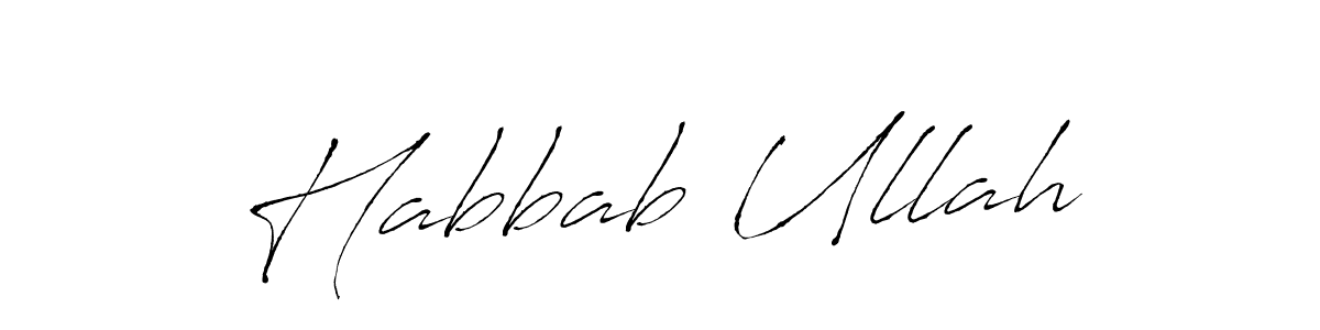 Also You can easily find your signature by using the search form. We will create Habbab Ullah name handwritten signature images for you free of cost using Antro_Vectra sign style. Habbab Ullah signature style 6 images and pictures png