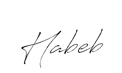 Antro_Vectra is a professional signature style that is perfect for those who want to add a touch of class to their signature. It is also a great choice for those who want to make their signature more unique. Get Habeb name to fancy signature for free. Habeb signature style 6 images and pictures png