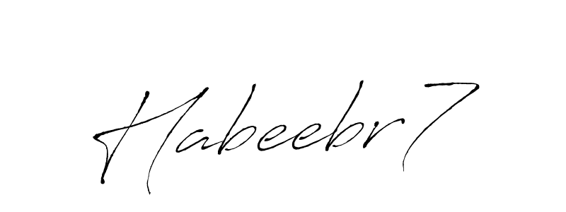 Habeebr7 stylish signature style. Best Handwritten Sign (Antro_Vectra) for my name. Handwritten Signature Collection Ideas for my name Habeebr7. Habeebr7 signature style 6 images and pictures png