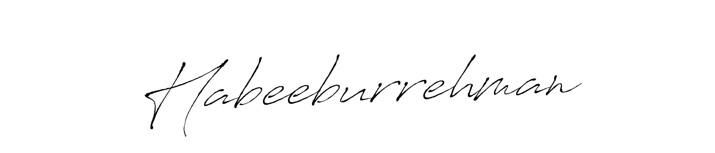 Also we have Habeeburrehman name is the best signature style. Create professional handwritten signature collection using Antro_Vectra autograph style. Habeeburrehman signature style 6 images and pictures png