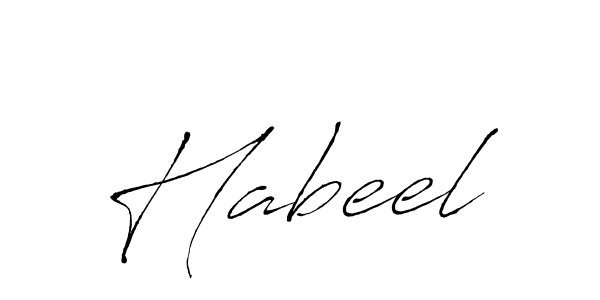 The best way (Antro_Vectra) to make a short signature is to pick only two or three words in your name. The name Habeel include a total of six letters. For converting this name. Habeel signature style 6 images and pictures png