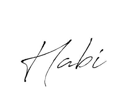 Create a beautiful signature design for name Habi. With this signature (Antro_Vectra) fonts, you can make a handwritten signature for free. Habi signature style 6 images and pictures png