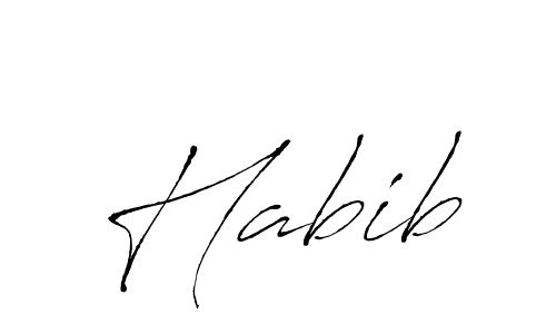 Create a beautiful signature design for name Habib. With this signature (Antro_Vectra) fonts, you can make a handwritten signature for free. Habib signature style 6 images and pictures png
