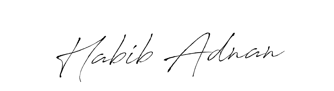 Also You can easily find your signature by using the search form. We will create Habib Adnan name handwritten signature images for you free of cost using Antro_Vectra sign style. Habib Adnan signature style 6 images and pictures png