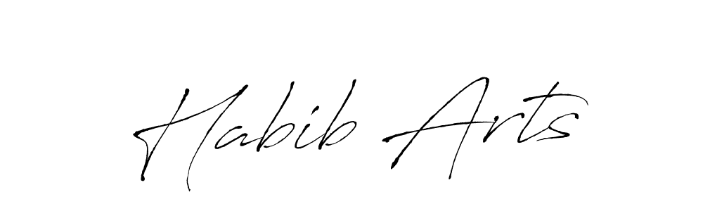 Create a beautiful signature design for name Habib Arts. With this signature (Antro_Vectra) fonts, you can make a handwritten signature for free. Habib Arts signature style 6 images and pictures png