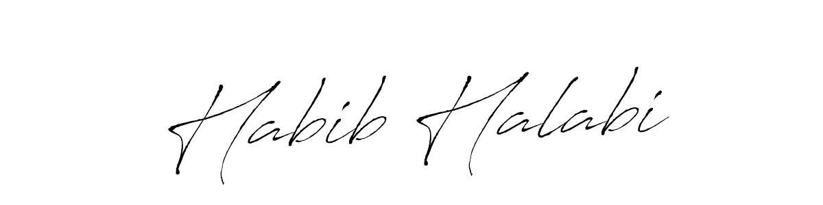 How to make Habib Halabi name signature. Use Antro_Vectra style for creating short signs online. This is the latest handwritten sign. Habib Halabi signature style 6 images and pictures png
