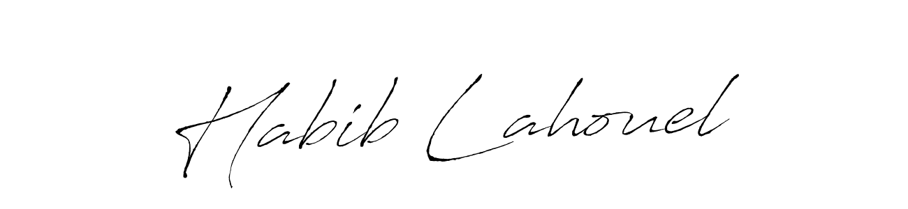 The best way (Antro_Vectra) to make a short signature is to pick only two or three words in your name. The name Habib Lahouel include a total of six letters. For converting this name. Habib Lahouel signature style 6 images and pictures png