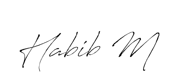 You can use this online signature creator to create a handwritten signature for the name Habib M. This is the best online autograph maker. Habib M signature style 6 images and pictures png