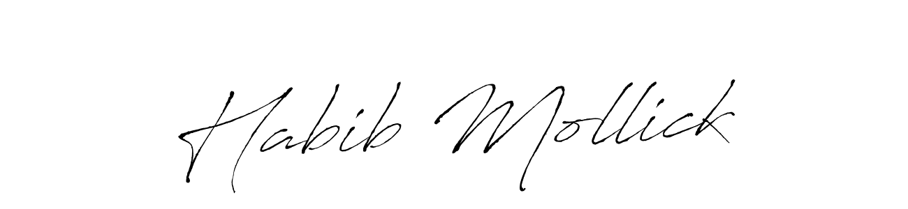 Make a beautiful signature design for name Habib Mollick. Use this online signature maker to create a handwritten signature for free. Habib Mollick signature style 6 images and pictures png