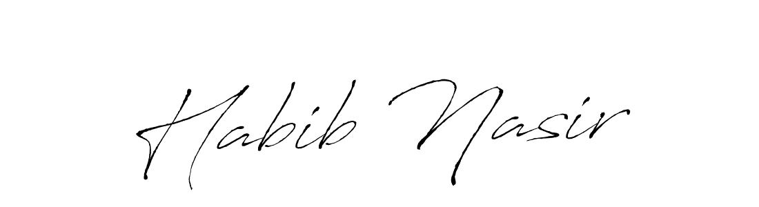 This is the best signature style for the Habib Nasir name. Also you like these signature font (Antro_Vectra). Mix name signature. Habib Nasir signature style 6 images and pictures png