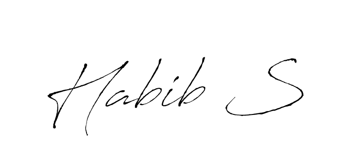 How to make Habib S name signature. Use Antro_Vectra style for creating short signs online. This is the latest handwritten sign. Habib S signature style 6 images and pictures png