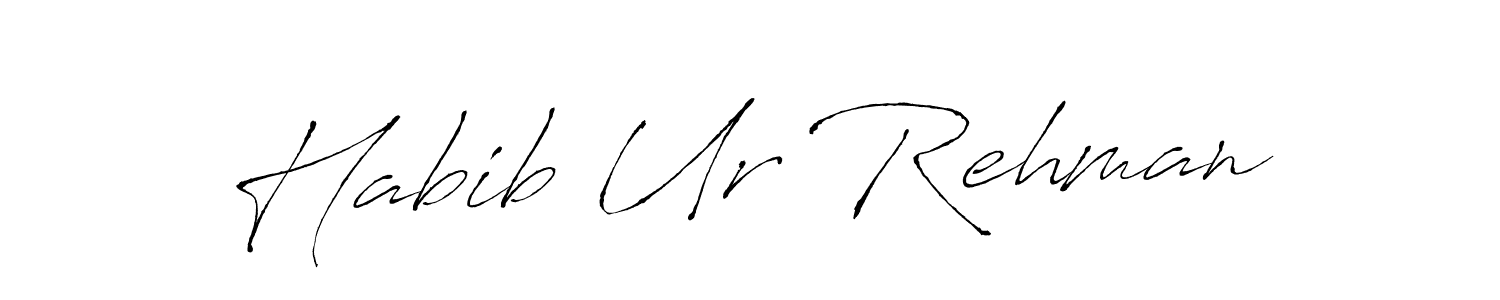 Create a beautiful signature design for name Habib Ur Rehman. With this signature (Antro_Vectra) fonts, you can make a handwritten signature for free. Habib Ur Rehman signature style 6 images and pictures png