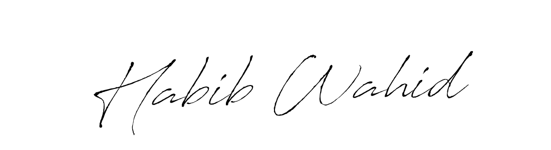 Create a beautiful signature design for name Habib Wahid. With this signature (Antro_Vectra) fonts, you can make a handwritten signature for free. Habib Wahid signature style 6 images and pictures png