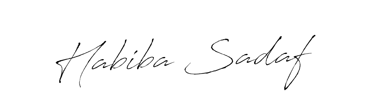 You can use this online signature creator to create a handwritten signature for the name Habiba Sadaf. This is the best online autograph maker. Habiba Sadaf signature style 6 images and pictures png