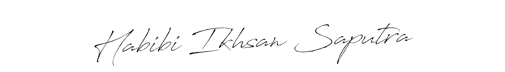 Design your own signature with our free online signature maker. With this signature software, you can create a handwritten (Antro_Vectra) signature for name Habibi Ikhsan Saputra. Habibi Ikhsan Saputra signature style 6 images and pictures png