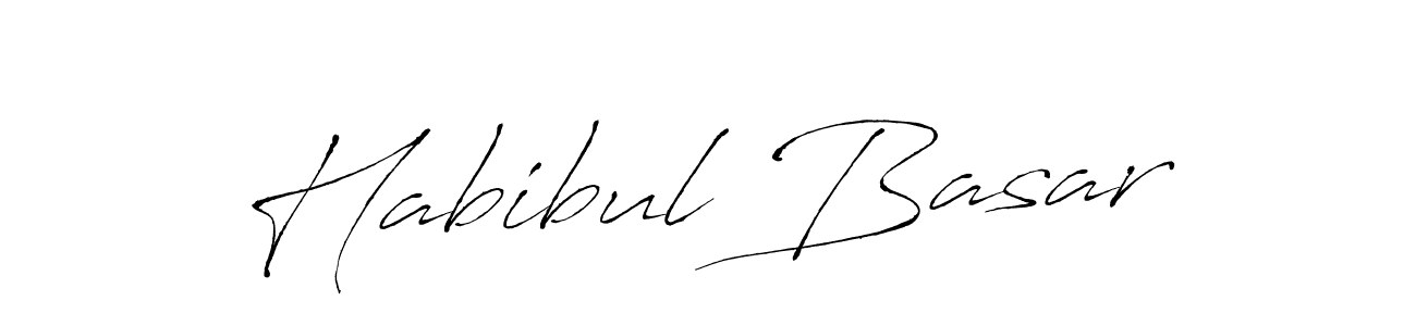 Design your own signature with our free online signature maker. With this signature software, you can create a handwritten (Antro_Vectra) signature for name Habibul Basar. Habibul Basar signature style 6 images and pictures png