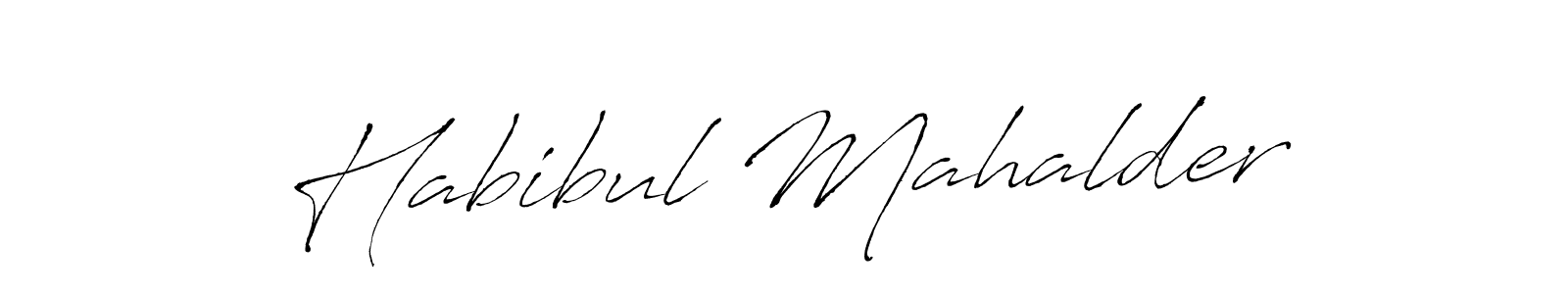 Habibul Mahalder stylish signature style. Best Handwritten Sign (Antro_Vectra) for my name. Handwritten Signature Collection Ideas for my name Habibul Mahalder. Habibul Mahalder signature style 6 images and pictures png