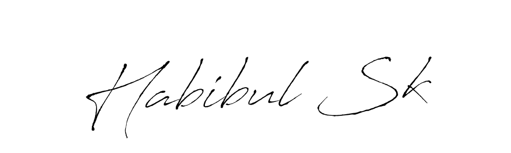 How to make Habibul Sk name signature. Use Antro_Vectra style for creating short signs online. This is the latest handwritten sign. Habibul Sk signature style 6 images and pictures png