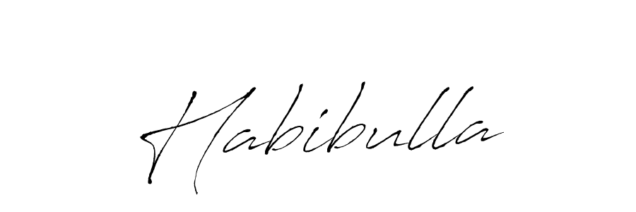 Make a beautiful signature design for name Habibulla. With this signature (Antro_Vectra) style, you can create a handwritten signature for free. Habibulla signature style 6 images and pictures png