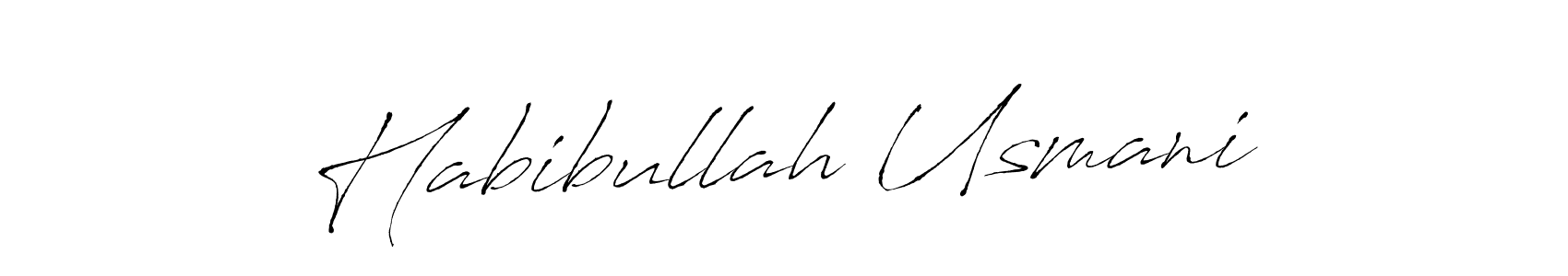 Here are the top 10 professional signature styles for the name Habibullah Usmani. These are the best autograph styles you can use for your name. Habibullah Usmani signature style 6 images and pictures png