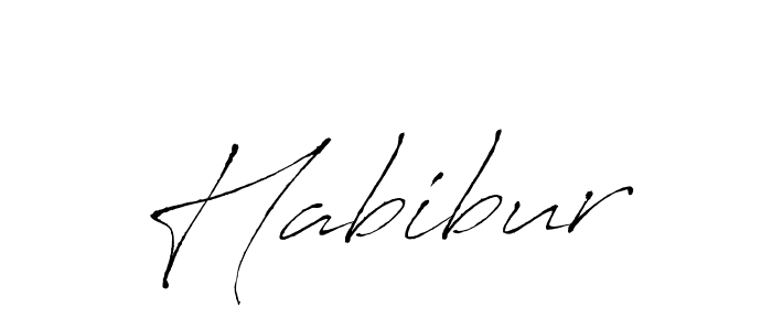 Design your own signature with our free online signature maker. With this signature software, you can create a handwritten (Antro_Vectra) signature for name Habibur. Habibur signature style 6 images and pictures png